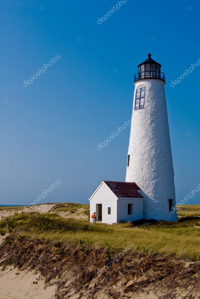 Great Point Lighthouse On Nantucket Island Massachusetts Stock Photo C Alwoodphoto
