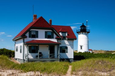Cape Cod üzerinde yarış noktası deniz feneri