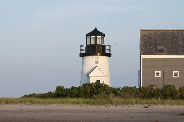 Hyannis port latarni w lecie — Zdjęcie stockowe