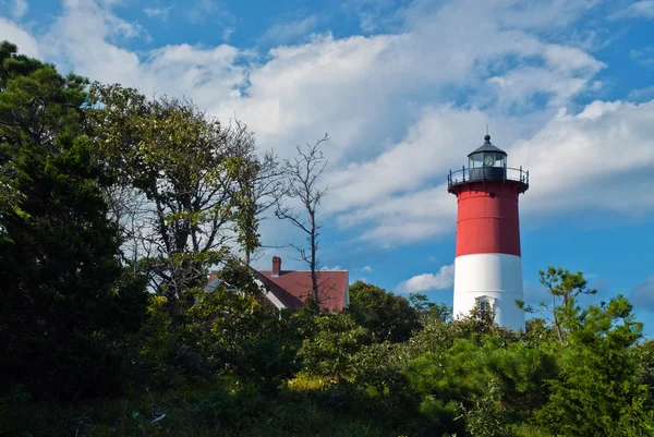 Farol de Nauset com lanterna — Fotografia de Stock