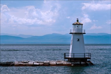 Lake Champlain Lighthouse in Burlington Vermont