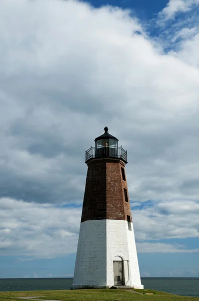Point Judith Lighthouse Tower en un día de verano — Foto de Stock