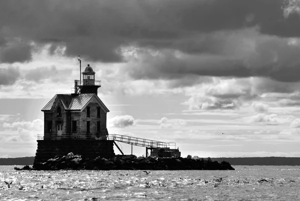 Middleground Light - Connecticut's Haunted Lighthouse — Stock Photo, Image