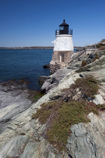 Castle Hill Lighthouse i Newport, Rhode Island — Stockfoto