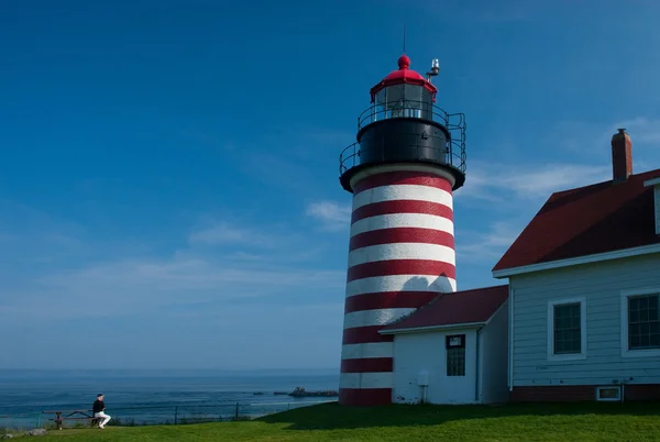 Candy Cane Lighthouse Attraction principale populaire — Photo