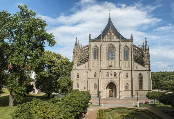 Kutná Hora, Republika Czeska - 29 lipca 2016 Saint Barbara's Church — Zdjęcie stockowe