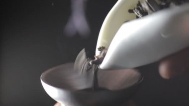 Çay miktar dışarı ölçme yaprakları