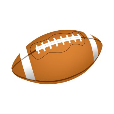 Amerikan futbolu topu. vektör çizim
