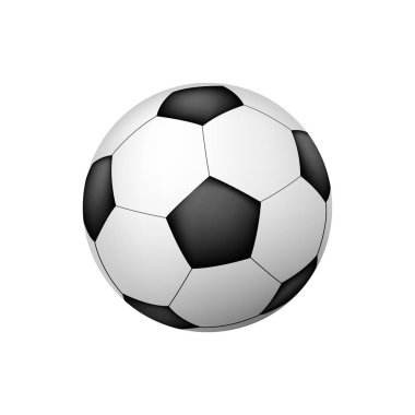 Soccer Football icon. black and white soccer ball Vector Image