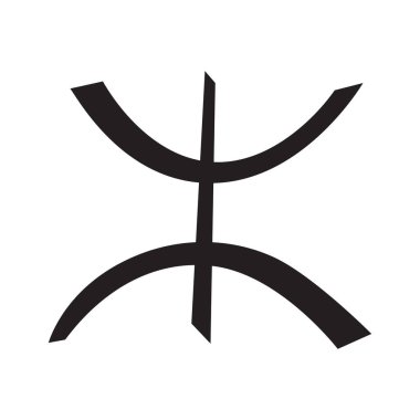 Tamazgha sembolü, amazigh sembolü, berber sembolü Poster, vektör
