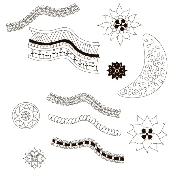 Hint tarzı renkler boho punk desende