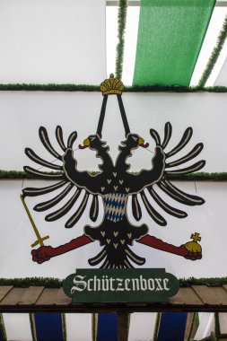Münih, Almanya, 2015 Oktoberfest, Armbrustschuetzenzelt