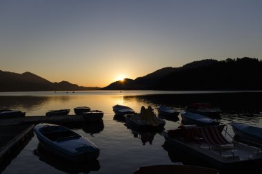 Fuschlsee Salzkammergut, Avusturya, 2015 yılında