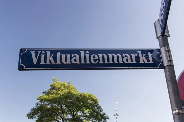 Viktualienmarkt em Munique, Baviera, Alemanha, 2015 — Fotografia de Stock