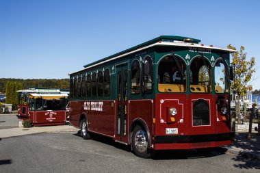 Yağ troleybüs Bar Harbor, ABD, 2015