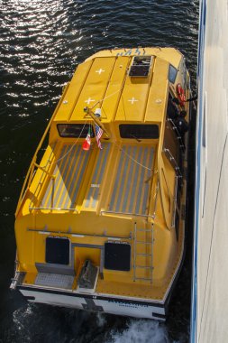 Geminin ihale tekne içinde Bar Harbor, Amerika Birleşik Devletleri, 2015