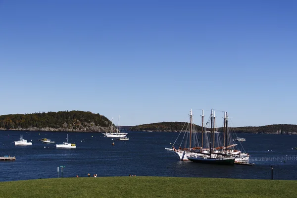 Bateaux à voile à Bar Harbor, États-Unis, 2015 — Photo