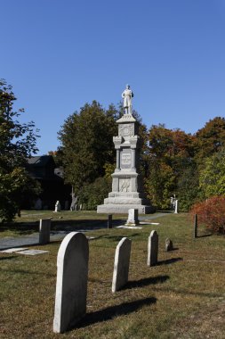 Bar Harbor'ın Cementery, ABD, 2015 heykeli