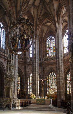 Nuremberg, Almanya, 2015 yılında St. Lorenz Kilisesi