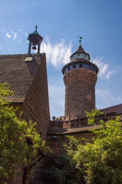 Nuremberg Kalesi ve Sinwell Kulesi, Almanya, 2015