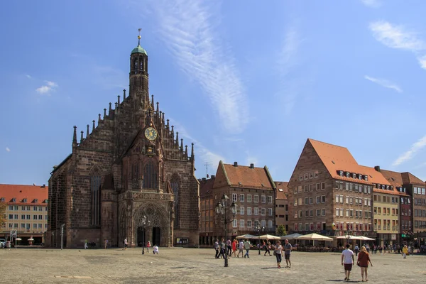Frauenkirche em Nuremberg, Alemanha, 2015 — Fotografia de Stock