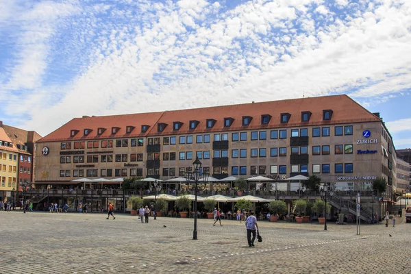 Main market square in Nuremberg, Germany, 2015 — Stock Photo, Image