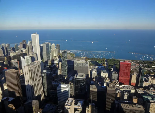 Chicago och Lake Michigan från Willis Tower, 2013 — Stockfoto