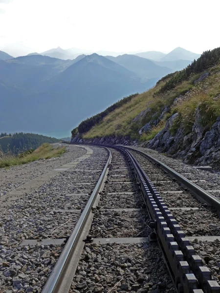 Góry kolejowe o Schafberg w Austrii niedaleko St. Wolfgang, 2014 — Zdjęcie stockowe