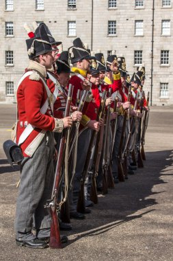 Askeri törende Collins Kışlası Dublin, İrlanda, 2015