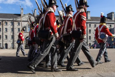 Askeri törende Collins Kışlası Dublin, İrlanda, 2015