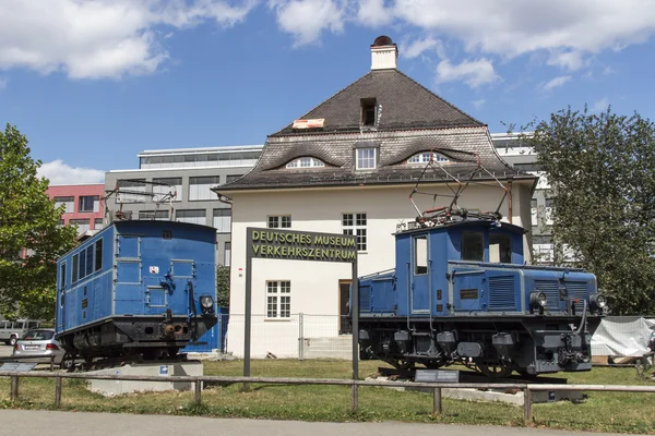 Locomotivas da Ferrovia Bávara Zugspitze em Munique, 2015 — Fotografia de Stock