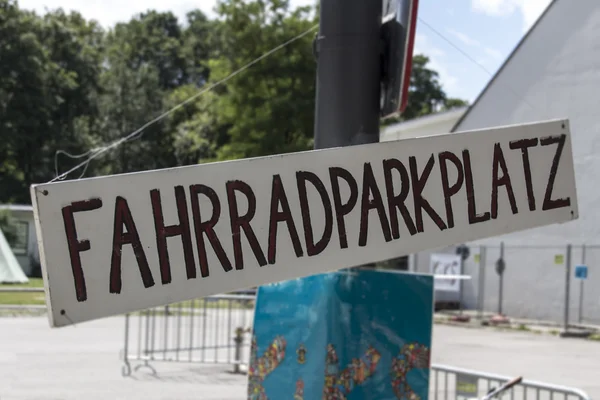 Registrera för cykelparkeringar i innerstaden i München, Tyskland, 2 — Stockfoto