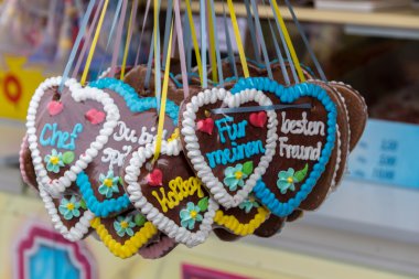 Gingerbread kalpler 2015, Münih, Almanya, Theresienwiese