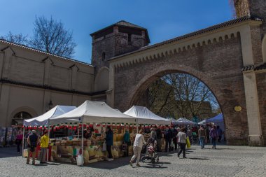 Münih Sendlinger Tor İtalyan gıda ürünleri pazarı, 2015
