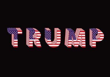 Bayrak Donald Trump seçim tablo gelen mektuplar 