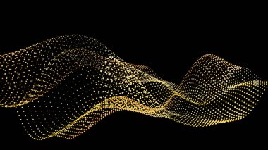 Dış uzayda galaksiler ve yörüngeler boyunca uçan soyut bir altın ışık akışı. Yıldız kümeleri ağlar halinde bir araya toplanmış, bir dereye dokunmuş bağcıklar şeklinde bükülüyorlardı. Spiral enerji demetleri kesişiyor.