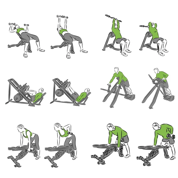 Sistematik vücut geliştirme egzersizleri kümesi