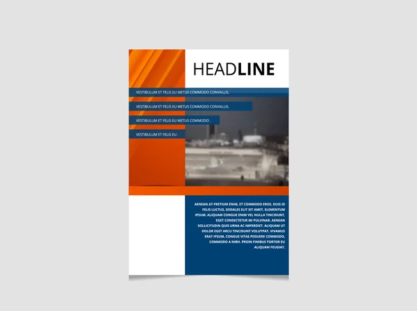 Modelo de design de folheto de brochura. Capa de folheto apresentação abstrato plano de fundo — Vetor de Stock