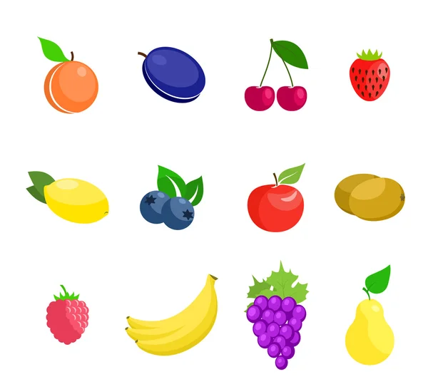 Illustration des fruits . — Image vectorielle