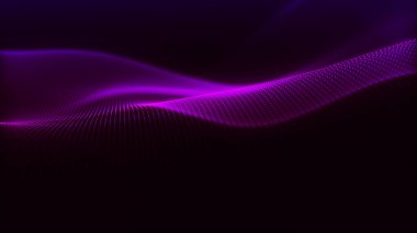 Dinamik ışık dalgalı soyut vektör arkaplanı. Çoklu parlak noktalar pürüzsüz dalgalar oluşturur. Işık, derinlik ve zarafet hissi yaratır. Geleceğin 3 boyutlu nokta dalgası.