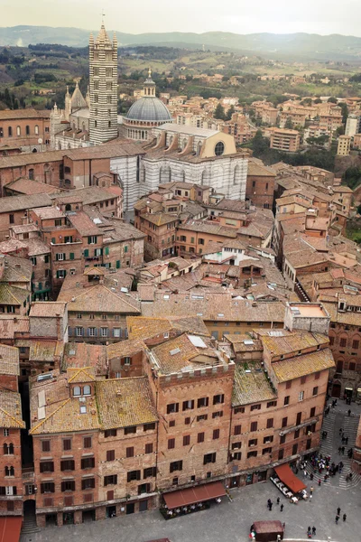 Siena havadan görünümü — Stok fotoğraf