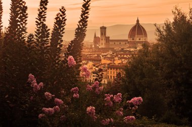 Florence at sunset, Italy clipart