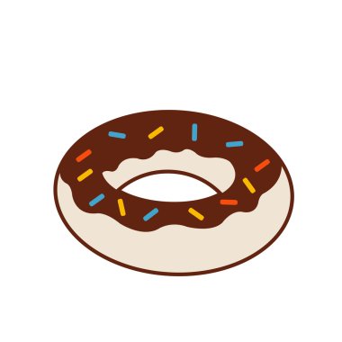 tatlı çörek vektör illüstrasyonu.