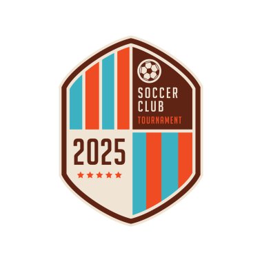 Futbol futbol rozeti Logo tasarım şablonları #14