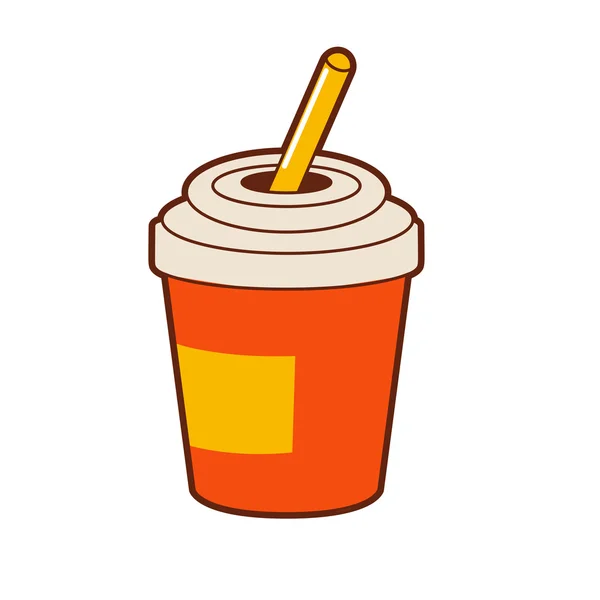 Frappe, chocolate o bebida de café — Vector de stock