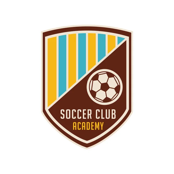 サッカー サッカー バッジ ロゴ デザイン テンプレート #6 — ストックベクタ
