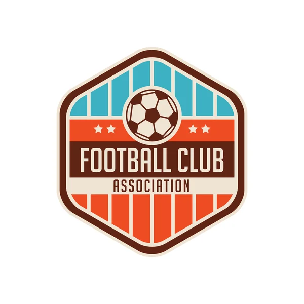 サッカーの紋章とロゴ エンブレム — ストックベクタ