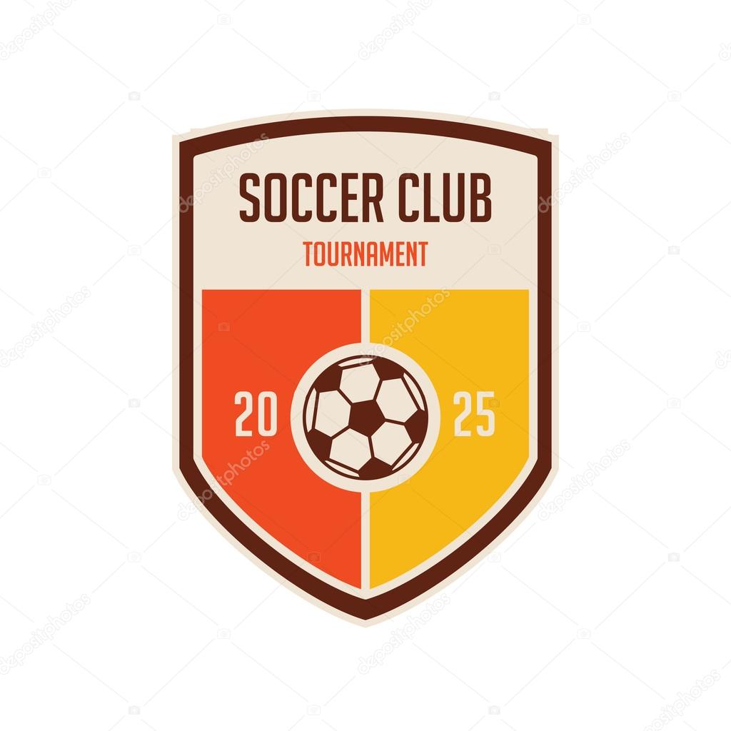 Soccer Football Badge Logo Design Templates 13 Stock Vector C Revoltan