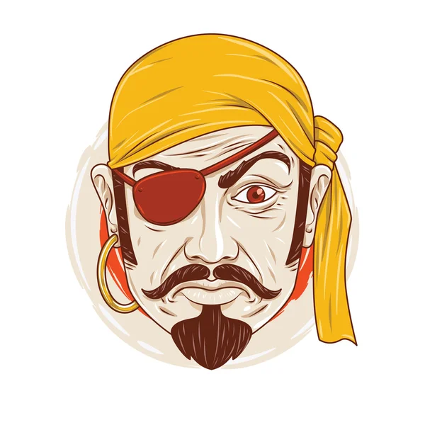 Пират Саллен — стоковый вектор
