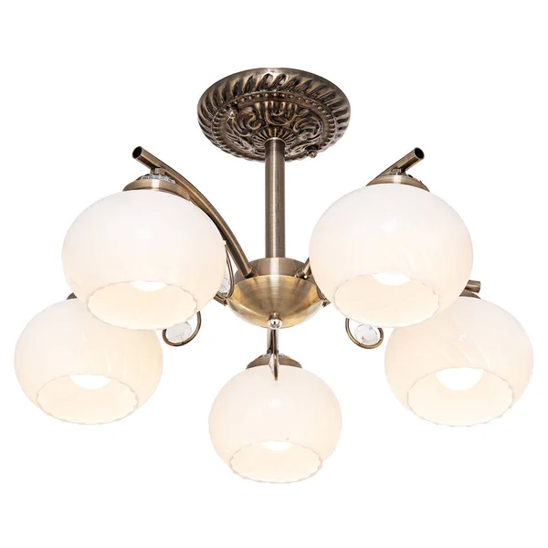 Lustre Style Vintage Isolé Sur Fond Blanc — Photo